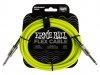 Ernie Ball 6414 Flex Instrument Cable Streight/Streight 10ft Green 3 m Ernie Ball 6414 Flex Instrument Cable Streight/Streight 10ft Green 3 m