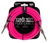 Ernie Ball 6418 Flex Instrument Cable Streight/Streight 20ft Pink 6 m Ernie Ball 6418 Flex Instrument Cable Streight/Streight 20ft Pink 6 m