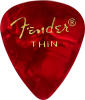 Fender Premium Celluloid Picks 351 Thin Red Moto Fender Premium Celluloid Picks 351 Thin Red Moto