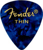 Fender Premium Celluloid Picks 351 Thin Blue Moto Fender Premium Celluloid Picks 351 Thin Blue Moto