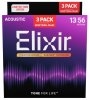 Elixir 16570 Phosphor Bronze 13-56 3-Pack Elixir 16570 Phosphor Bronze 13-56 3-Pack