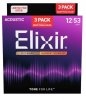Elixir 16565 Nanoweb 80/20 Bronze 12-53 3-Pack Elixir 16565 Nanoweb 80/20 Bronze 12-53 3-Pack